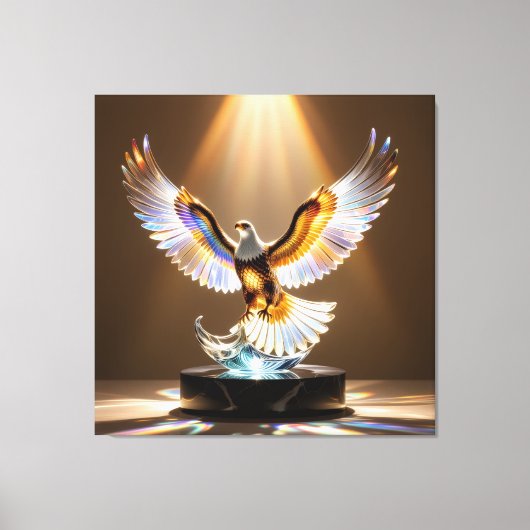 Elegantes Glasdesign Kunst in ihrer klarsten Form Leinwanddruck (Vorderseite)