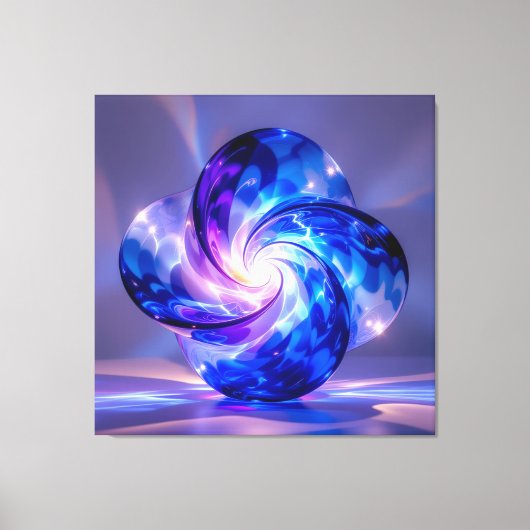 Elegantes Glasdesign Kunst in ihrer klarsten Form Leinwanddruck (Vorderseite)