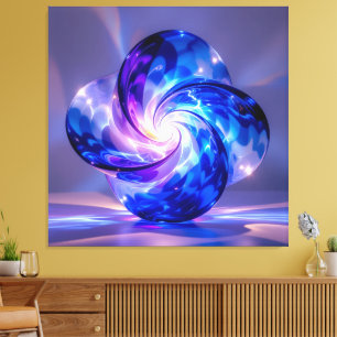 Elegantes Glasdesign Kunst in ihrer klarsten Form Leinwanddruck