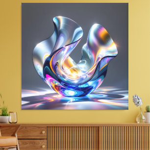 Elegantes Glasdesign Kunst in ihrer klarsten Form Leinwanddruck