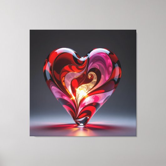 Elegantes Glasdesign Kunst in ihrer klarsten Form Leinwanddruck (Vorderseite)