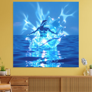 Elegantes Glasdesign Kunst in ihrer klarsten Form Leinwanddruck