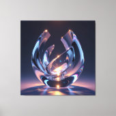 Elegantes Glasdesign Kunst in ihrer klarsten Form Leinwanddruck (Vorderseite)