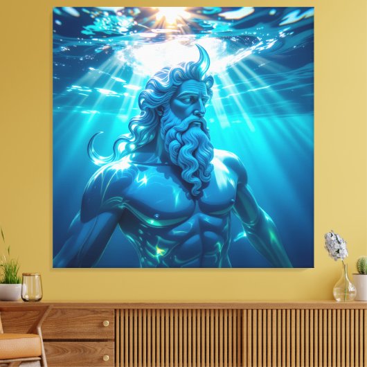 Elegantes Glasdesign Kunst in ihrer klarsten Form Leinwanddruck (Insitu (Wohnzimmer))