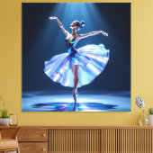 Elegantes Glasdesign Kunst in ihrer klarsten Form Leinwanddruck (Insitu (Wohnzimmer))