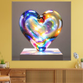 Elegantes Glasdesign Kunst in ihrer klarsten Form Leinwanddruck (Insitu (Wohnzimmer))