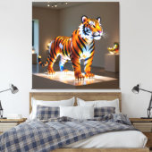 Elegantes Glasdesign Kunst in ihrer klarsten Form Leinwanddruck (Insitu (Schlafzimmer))