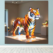 Elegantes Glasdesign Kunst in ihrer klarsten Form Leinwanddruck (Insitu (Holzboden))