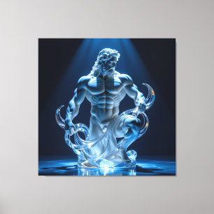 Elegantes Glasdesign Kunst in ihrer klarsten Form Leinwanddruck