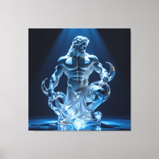 Elegantes Glasdesign Kunst in ihrer klarsten Form Leinwanddruck (Vorderseite)