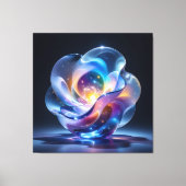 Elegantes Glasdesign Kunst in ihrer klarsten Form Leinwanddruck (Vorderseite)