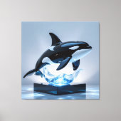 Elegantes Glasdesign Kunst in ihrer klarsten Form Leinwanddruck (Vorderseite)