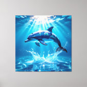 Elegantes Glasdesign Kunst in ihrer klarsten Form Leinwanddruck (Vorderseite)