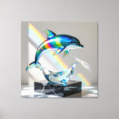 Elegantes Glasdesign Kunst in ihrer klarsten Form Leinwanddruck (Vorderseite)