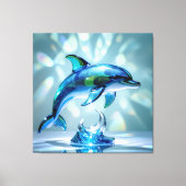 Elegantes Glasdesign Kunst in ihrer klarsten Form Leinwanddruck (Vorderseite)