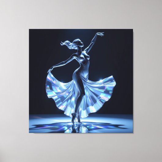 Elegantes Glasdesign Kunst in ihrer klarsten Form Leinwanddruck (Vorderseite)