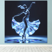 Elegantes Glasdesign Kunst in ihrer klarsten Form Leinwanddruck (Insitu (Holzboden))