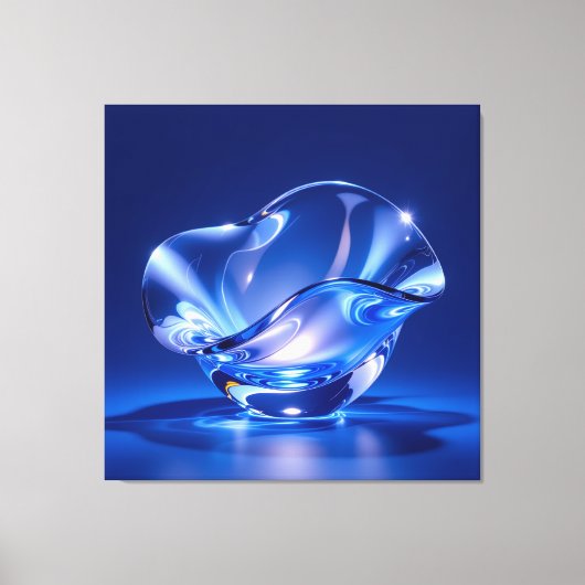 Elegantes Glasdesign Kunst in ihrer klarsten Form Leinwanddruck (Vorderseite)