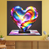 Elegantes Glasdesign Kunst in ihrer klarsten Form Leinwanddruck (Insitu (Wohnzimmer))