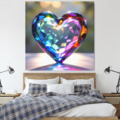 Elegantes Glasdesign Kunst in ihrer klarsten Form Leinwanddruck (Insitu (Schlafzimmer))