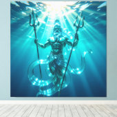 Elegantes Glasdesign Kunst in ihrer klarsten Form Leinwanddruck (Insitu (Holzboden))