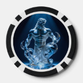 Elegantes Glasdesign Kunst in ihrer klarsten Form Pokerchips (Rückseite)