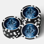 Elegantes Glasdesign Kunst in ihrer klarsten Form Pokerchips (Stapel)