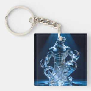 Elegantes Glasdesign Kunst in ihrer klarsten Form Schlüsselanhänger