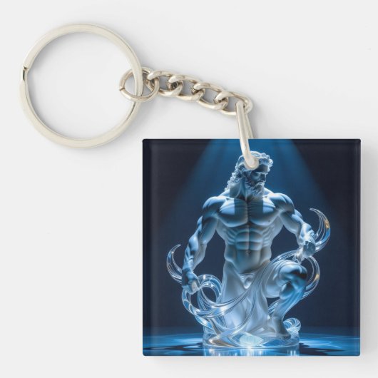 Elegantes Glasdesign Kunst in ihrer klarsten Form Schlüsselanhänger (Vorderseite)