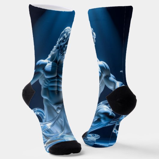 Elegantes Glasdesign Kunst in ihrer klarsten Form Socken (Gewinkelt)