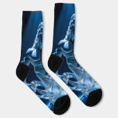 Elegantes Glasdesign Kunst in ihrer klarsten Form Socken (Rechts)