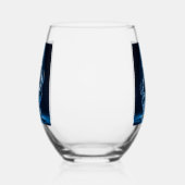 Elegantes Glasdesign Kunst in ihrer klarsten Form Weinglas Ohne Stiel (Links)