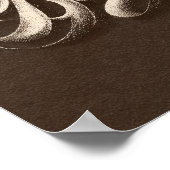 Elegantes "Glaube" Goldenes Drehbuch auf Pergament Poster (Ecke)