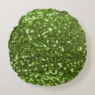 Elegantes Glitter-Textur-Design Rundes Kissen