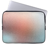 Elegantes Glittered Orange Light Blue Laptop Case (Vorderseite)