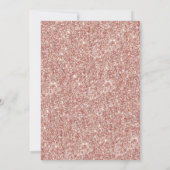 Elegantes Glitzer Dress | 50 & Fabulous Geburtstag Einladung (Rückseite)