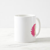 Elegantes Glitzer-Einhorn mit funkelndem Stil Kaffeetasse (VorderseiteRechts)