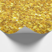 Elegantes Glitzer-Muster mit Akzenten Geschenkpapier (Ecke)