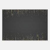 Elegantes Glitzer Wrapping Paper Flat Sheet Set vo Geschenkpapier Set (Vorderseite 3)