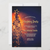 Elegantes glitzerndes Party Einladung (Vorderseite)