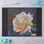 Elegantes Glossy Einzigartige Rose Seidenpapier (Basteln)