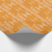 elegantes glückliches Dankeschön Geschenkpapier (Ecke)