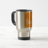 elegantes glückliches Dankeschön Reisebecher (Vorderseite Links)