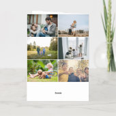 Elegantes glückliches neues Jahr 8 Foto eingeklapp (Rückseite)