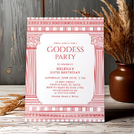 Elegantes Goddess Party laden in Rosa ein Einladung