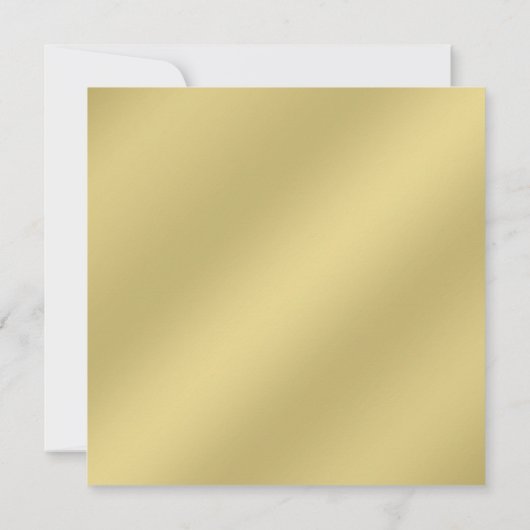 Elegantes Gold 50. Hochzeitliches Jubiläum Party Einladung (Rückseite)