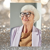 Elegantes Gold 70. Geburtstag Foto Einladung