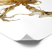 Elegantes Gold ABSTRACT ART Design Poster (Ecke)