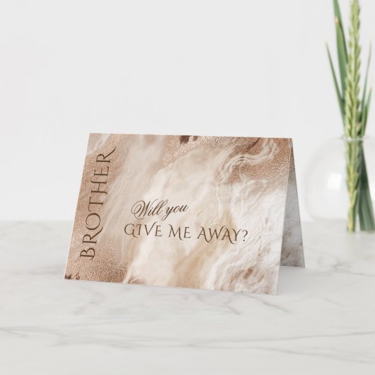 Elegantes Gold Abstrakt gibt es für mich Einladung (Vorderseite)