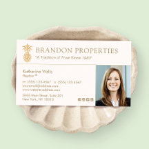 Elegantes Gold Ananas Real Anwesen Agent Foto Bu